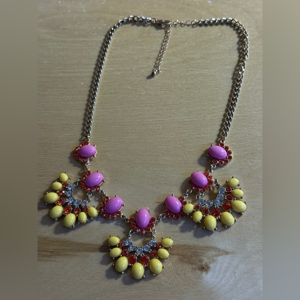 Colorful Statement Necklace - Picture 2 of 3